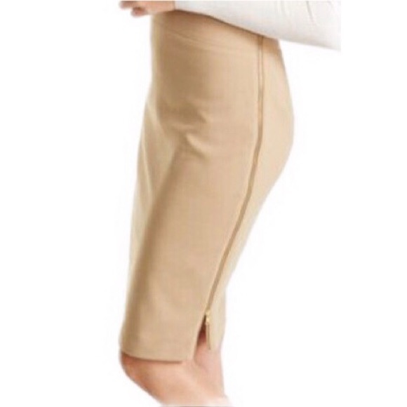 side zipper midi pencil skirt express